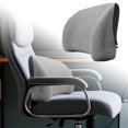thumbnail image 1 of KER 41x19x9cm Memory Foam Lumbar Support Long Sitting Lumbar Support Pillow Portable Travel Lumbar Cushion Airplane And High Speed Rail Lumbar Cushion, 1 of 5