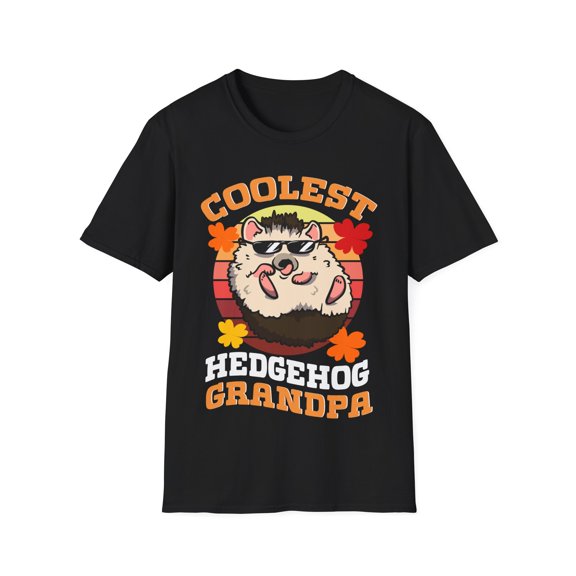 Coolest Hedgehog Grandpa Pet Novelty Father's Day Novelty Unisex T-Shirt
