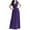 Purple, variant on New Summer Fashion Dresses for Womens 2025 Plus Size Evening Dress Sleeveless Waist V-neck Solid Color Dress