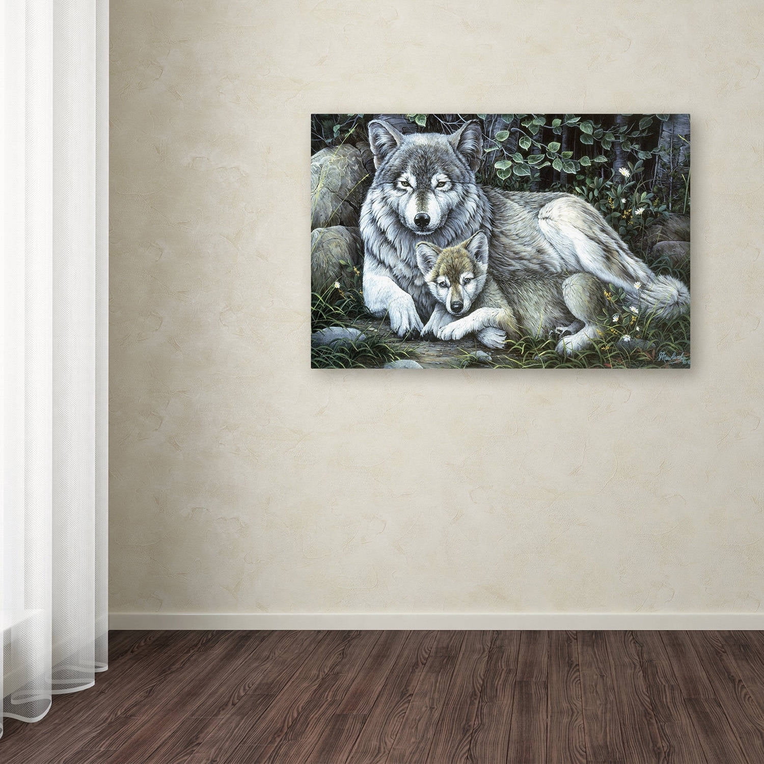 Trademark Fine Art 'Tender Moment' Canvas Art by Jenny Newland