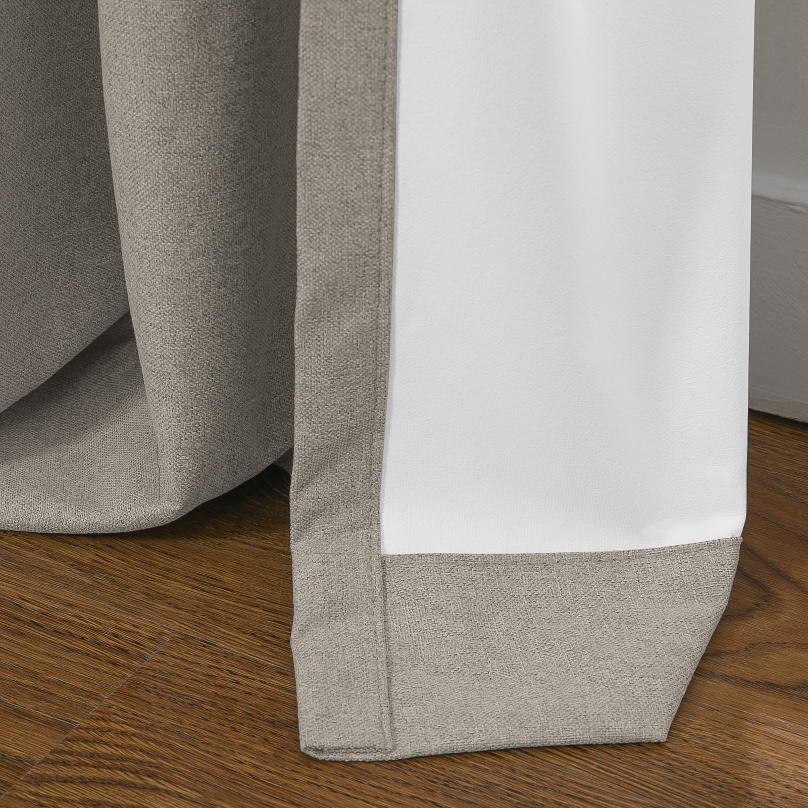 TWOPAGES Light Blocking 42 W X 102 L Inch Pinch Pleat Blackout Window Treatment Curtain, 1 Panel, Khaki