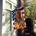 thumbnail image 2 of Carolines Treasures LH9541CHF Irish Setter USA Patriotic American Flag House Flag House Size multicolor, 2 of 4