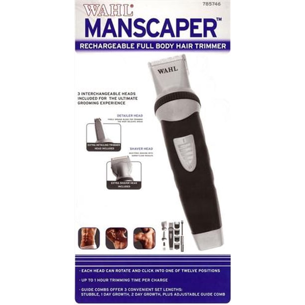 Details about Wahl Manscaper Rechargeable Full Body Hair