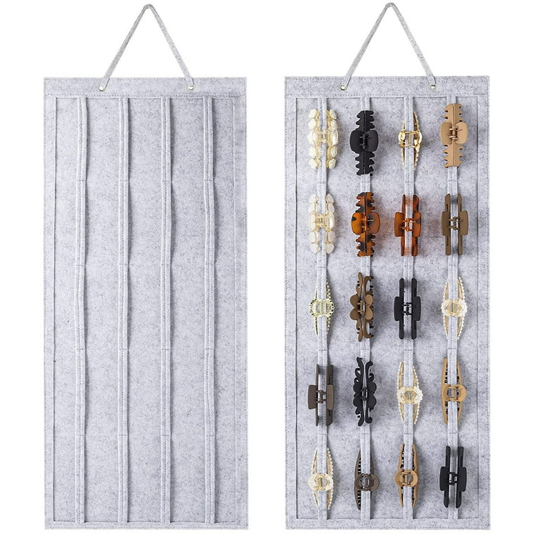 Hanging Large Hair Claw Clips Organizer, 10 Layer Hair Accessories