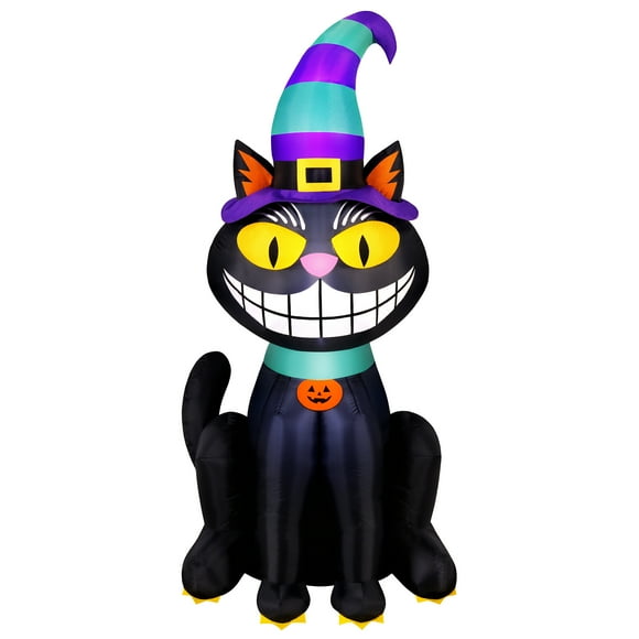 Mystic Black Cat Inflatable - 6 Ft