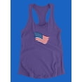 thumbnail image 3 of American Flag Art Style Racerback Tank Women -Image by Shutterstock, Female XX-Large, 3 of 4