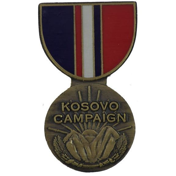 KOSOVO CAMPAIGN HAT PIN