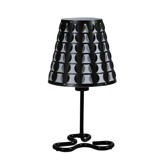 16†Modern Black And White Metal Table Lamp