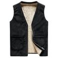 thumbnail image 1 of Men's Lamb Wool Solid Color Waistcoat Vest, 1 of 3