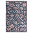 thumbnail image 2 of Safavieh Heirloom Kenelm Floral Polyester Area Rug, Navy/Beige, 5'3" x 7'6", 2 of 11