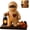 A-Mummy, variant on Rustic Halloween Monster Figurines, Handcrafted Farmhouse Tabletop Decor with Glowing Lanterns, Skeleton Pumpkin Ghost Scarecrow Mummy Mantel Shelf Gift