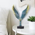 thumbnail image 1 of Escultura de Águila perfecl Resina Moderna Azul, 1 of 8