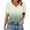Green, variant on Womens Tops Short Sleeve Buttons Shirts V Neck Spring Fashion Summer Outfits Plus Size Blouses Dressy Casual Tees Green L