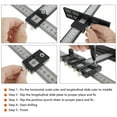 thumbnail image 4 of MesaSe Cabinet Hardware Jig High Precision Metal Drilling Guide Detachable Portable Carpenter Cabinet Hardware Template Tool for Installing Door Closet Handles Knobs, 4 of 7