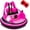 Rose Red, variant on Okybaby 12V Kids Bumper Car with Remote Control, Ride On Electric Bumper Car for Toddlers, 360°Spin, Bluetooth, Music, LED Light, Five-point Safety Belt Bumper Car for Kids Aged 1-5, Blue