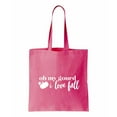thumbnail image 1 of Oh My Gourd I Love Fall, Autumn Cotton Canvas Re-Usable Shopping & Carry-All Tote Bag, 1 of 3