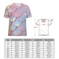 thumbnail image 2 of Mermaid Fish Scales T Shirts Basic T-Shirt Short Sleeve Ladies Tee Shirt Summer Graphic Clothing, 2 of 6