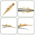 thumbnail image 5 of Unique Bargains 2 Pcs Metal Long Duckbill Hair Clips Large Crocodile Hair Clips for Women 5.31"x1.57" Gray Light Coffee, 5 of 6