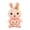 A, variant on Pink Rabbit with Heart Plush, Soft Bunny Stuffed Animal Doll for Romantic Occasions