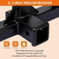 thumbnail image 4 of Patikuin 3 Point 2 inch Receiver Hitch, HD 2" Receiver Tow Drawbar 3 Point Hitch Adapter for Cat1 Tractors, LM25H, Kubota, WLM Tractor, BX, John Deere, NorTrac, Yanmar, Kioti, Farm Equipment, 4 of 7