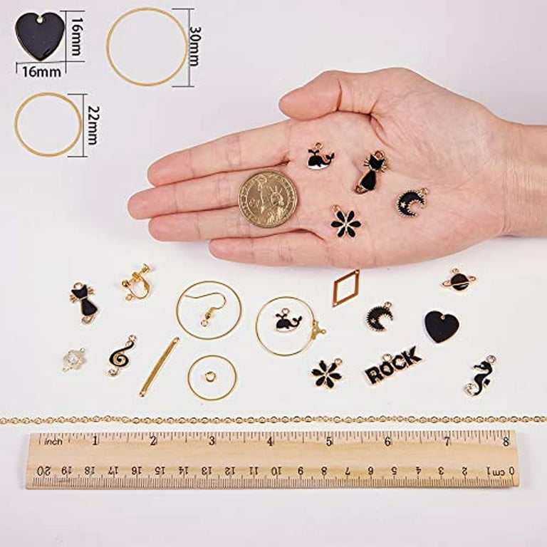 20Pcs Gold Plated Enamel Flower Charms Connector For Jewelry Making  Bracelet DIY Handmade Craft