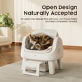 thumbnail image 6 of PetPivot AS12 Automatic Cat Litter Box Self-Cleaning with Safety Protection, Liners, Front Entry Step Included, White, 6 of 10