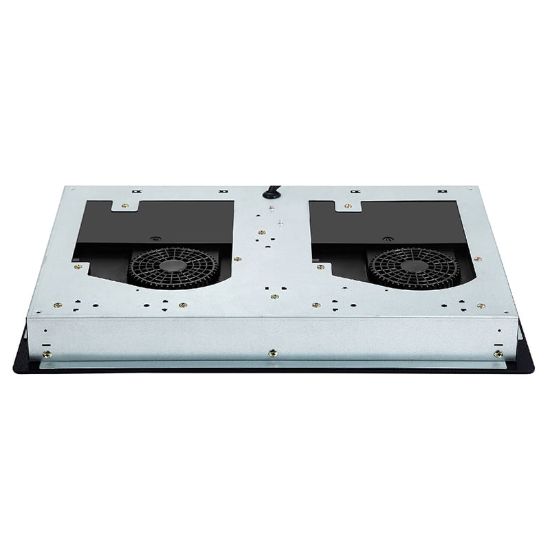 Equator 20" Built in/Freestanding 2 Horizontal Burner Induction Cooktop in Black