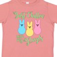 thumbnail image 4 of Inktastic Funny Easter Just Chillin' with My Peeps Boys or Girls Toddler T-Shirt, 4 of 5