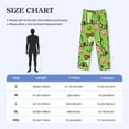 thumbnail image 4 of Naloa Cute Green Frog Pajama Pants Men, PJ Bottoms, Sleep & Lounge Pants-Small, 4 of 6