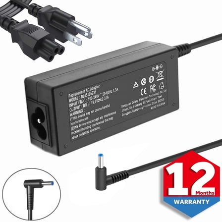 Charger Compatible with 45W HP Stream 14 13 11 Laptop Charger, Pavilion 15 11 14 17 Envy X360 Elitebook Folio 1040 G1 Split X2 19.5V 2.31A AC Adapter