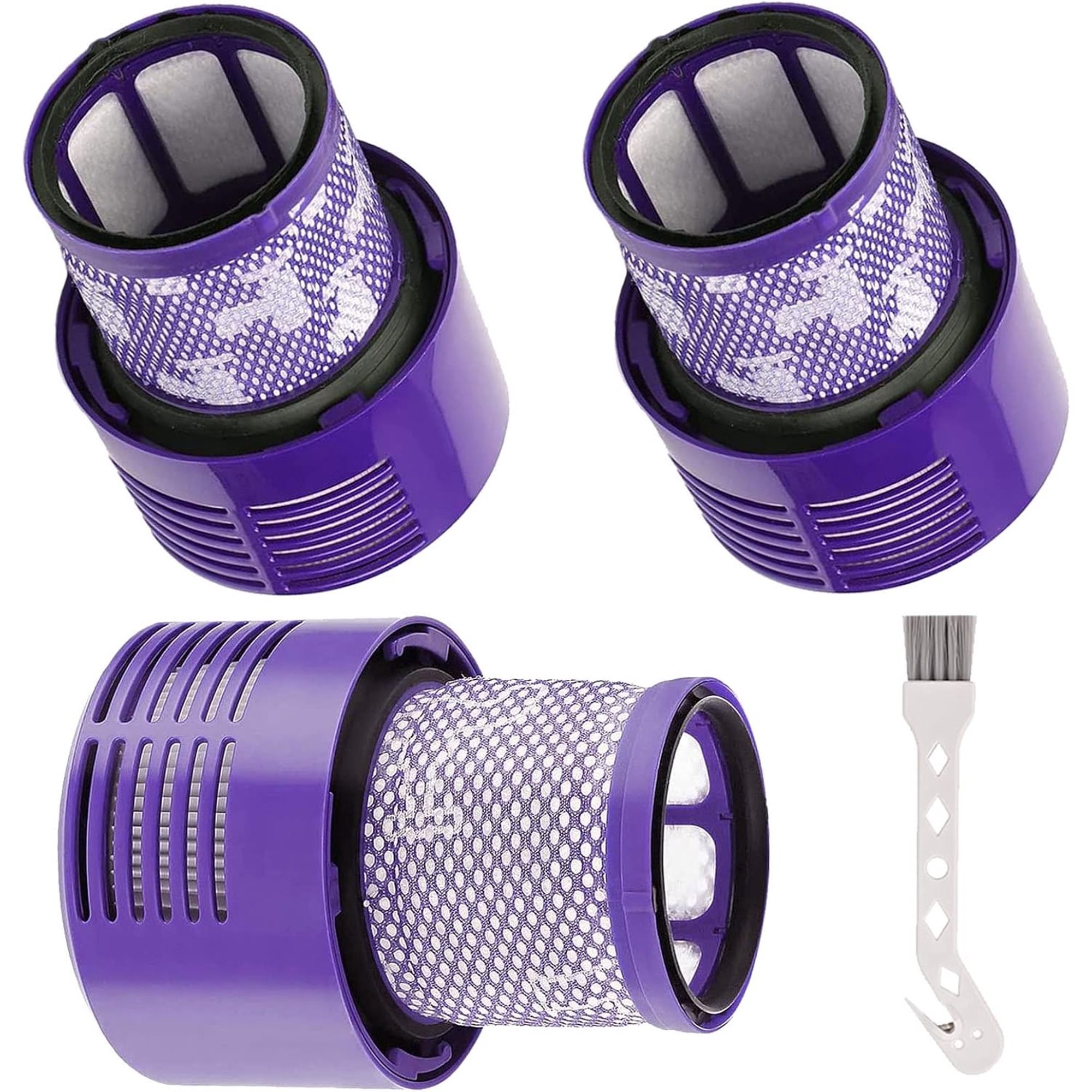 3 Pcs V10 Filters Replacement Parts Compatible with Dy*son V10 Cyclone Series, Cyclone V10 Absolute, Cyclone V10 Animal, V10 Total Clean, SV12, Replace Part No. 969082-01