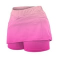 thumbnail image 6 of USSUMA Running Shorts for Women Gradient Prints Bike Elastic Band Fashionable Skinny Skirt Pants Leisure Mid Waist Sports Casual Shrots Leggings Modern Fit Summer Shorts for Meeting Pink Xl, 6 of 6