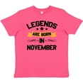 thumbnail image 3 of Inktastic legends are born in november Youth T-Shirt, 3 of 5