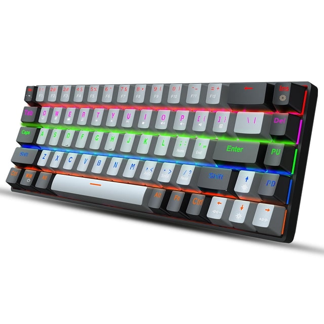 Teclado mecánico Macarena Nuevo mecáco de 68 para juego Retroiluminación LED RGB