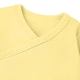 thumbnail image 5 of Busydd Baby Romper 0-24 Months Comfy Solid Color V Neck Cotton Newborn Clothes Breathable Long Sleeve Button Baby Girl Clothes 0-3 Months, 5 of 6