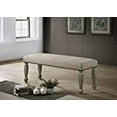thumbnail image 2 of Roundhill Furniture Banc à Clous Rembourré Breda, Gris Antique, 2 of 5