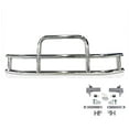 thumbnail image 2 of Small Model Deer Grille Guard Compatible for Peterbuilt (2022) with Brackets - 84-2/5"x10"x25-1/2" Heavy Duty Polished Stainless Steel Grille Guard for Trucks, 2 of 9