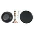 thumbnail image 6 of Round End Table W/Large Tray Metal End Table For Living Rooms And Yards Black, 6 of 14
