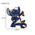 thumbnail image 1 of Disney Lilo & Stitch Enamel Pin for Backpacks Badges on Backpack Cartoon Metal Pin Jewelry Clothing Accessories for Kids Decor Gao Jinjia LED, 1 of 2
