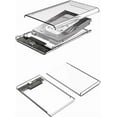 thumbnail image 6 of Tianle 2.5" Hard Drive Enclosure, USB C to USB 3.1 6Gbps UASP Tool-Free Clear External Hard Drive Enclosure Compatible with 2.5 SATA SSD/HDD, PS5/4 Xbox TV Laptop MacBook PC, 6 of 7