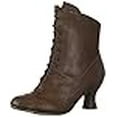 thumbnail image 3 of Ellie Shoes Brown Victorian Bootie with 2.5 Inch Heel for Ladies, 3 of 3