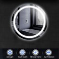 thumbnail image 5 of Espejo Redondo de Baño LED 70x70, Espejo de Baño Pared con Iluminación, Función Antiniebla, con Interruptor de Sensor táctil esquí esquí Gafas de esquí, 5 of 5