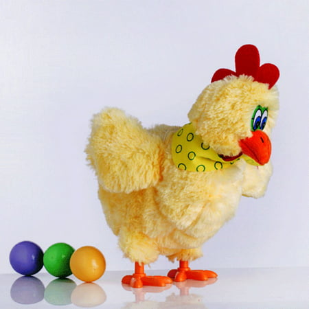 Tinymills Funny Electric Musical Dancing Chicken Laying Egg Doll Raw Crazy Singing Dancing Electric Pet Plush Toy