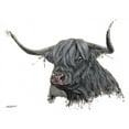 thumbnail image 2 of Bawden, Angela 14x12 White Modern Wood Framed Museum Art Print Titled - Ethel the Highland Cow, 2 of 4