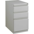 thumbnail image 4 of Lorell Mobile Box/Box/File Pedestal File 15" x 19.9" x 27.8" - 3 x Drawer(S) for Box, File - Letter - Ball-bearing Suspension, Drawer Extension, Durable, Recessed Drawer - Platinum - Steel - Recycled, 4 of 6