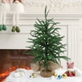 thumbnail image 4 of 1.5FT Norfolk Pine Tree for Christmas Decorations, Artificial Christmas Trees with White Pot, Fake Christmas Tree Xmas Decor for Office, Living Room, Apartment (1.5FT - 1Pcs), 4 of 8