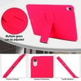 thumbnail image 5 of Case for iPad (A16) 11th Generation 2025 / iPad 10th Gen 10.9" 2022, Soft TPU Back Cover with Adjustable Kickstand Kids-Friendly Scratch-Resistant Anti-Fingerprint Drop Protective, Rose, 5 of 8