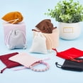 thumbnail image 4 of 24Pcs 8 Colors Velvet Packing Pouches Gift Pouch Colorful Hop-pocket Drawstring Personalized Rectangle 7x9.5cm Jewelry Pouches for Store jewelry Earrings Rings, 4 of 6
