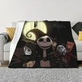 thumbnail image 1 of Goofa The Nightmare Before Christmas Pattern Fleece Throw Blanket for Couch, Soft Checkered Flannel Blanket for Sofa, Warm Cozy Decorative Blanket Fall Decor Gift-40"x30", 1 of 6