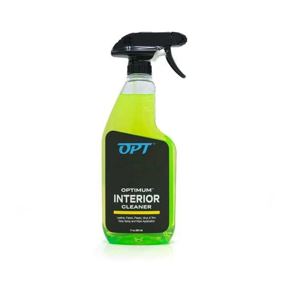 Optimum Nettoyant pour Intérieur - Vaporisateur de Nettoyage et de Détaillage pour Intérieur de Voiture - Sécuritaire pour le Cuir, les Tissus d'Ameublement, les Garnitures Intérieures, le Tableau de Bord et le Plastique (17 oz)
